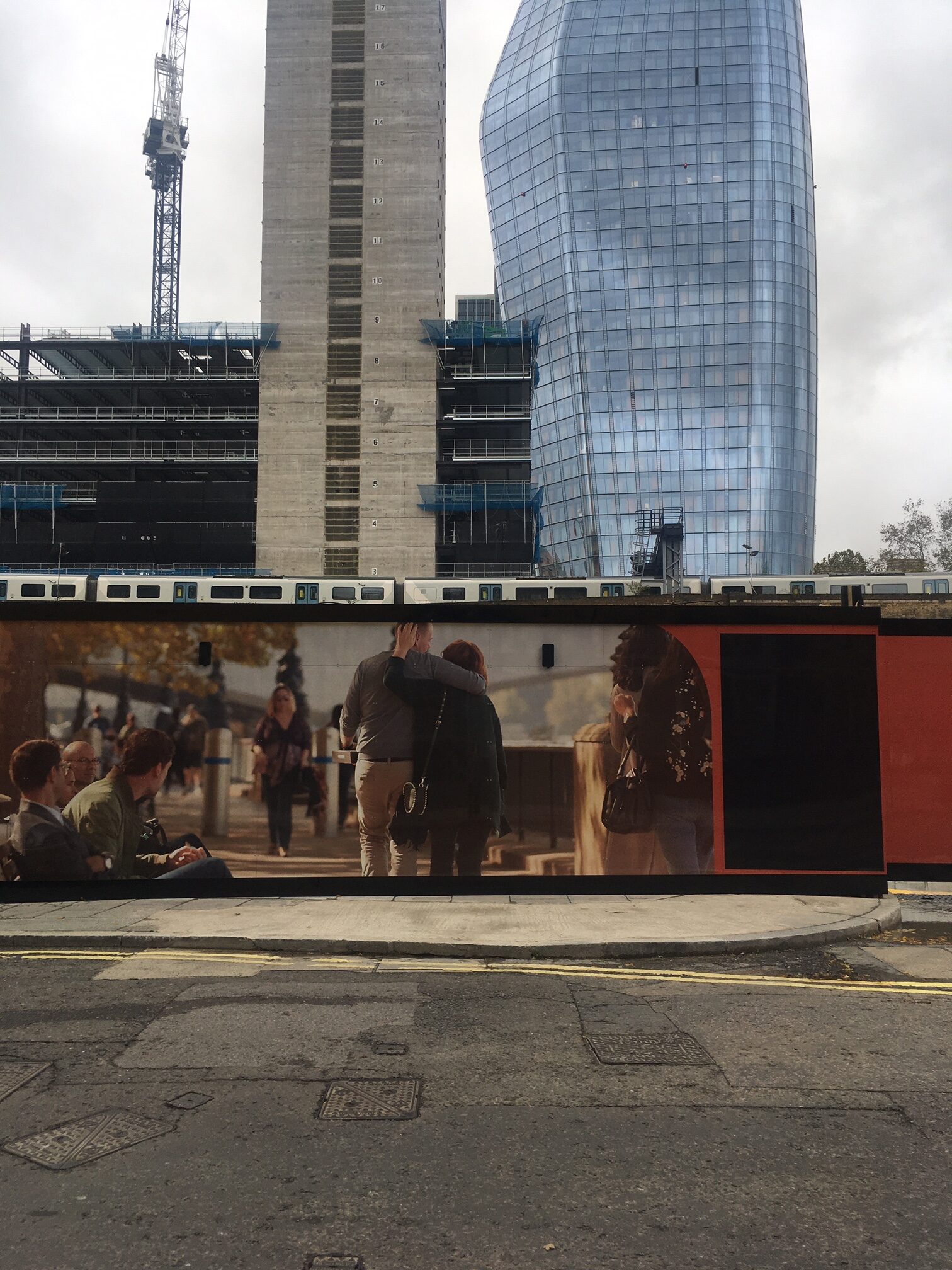 The East side of Blackfriars Bridge on the Southbank.