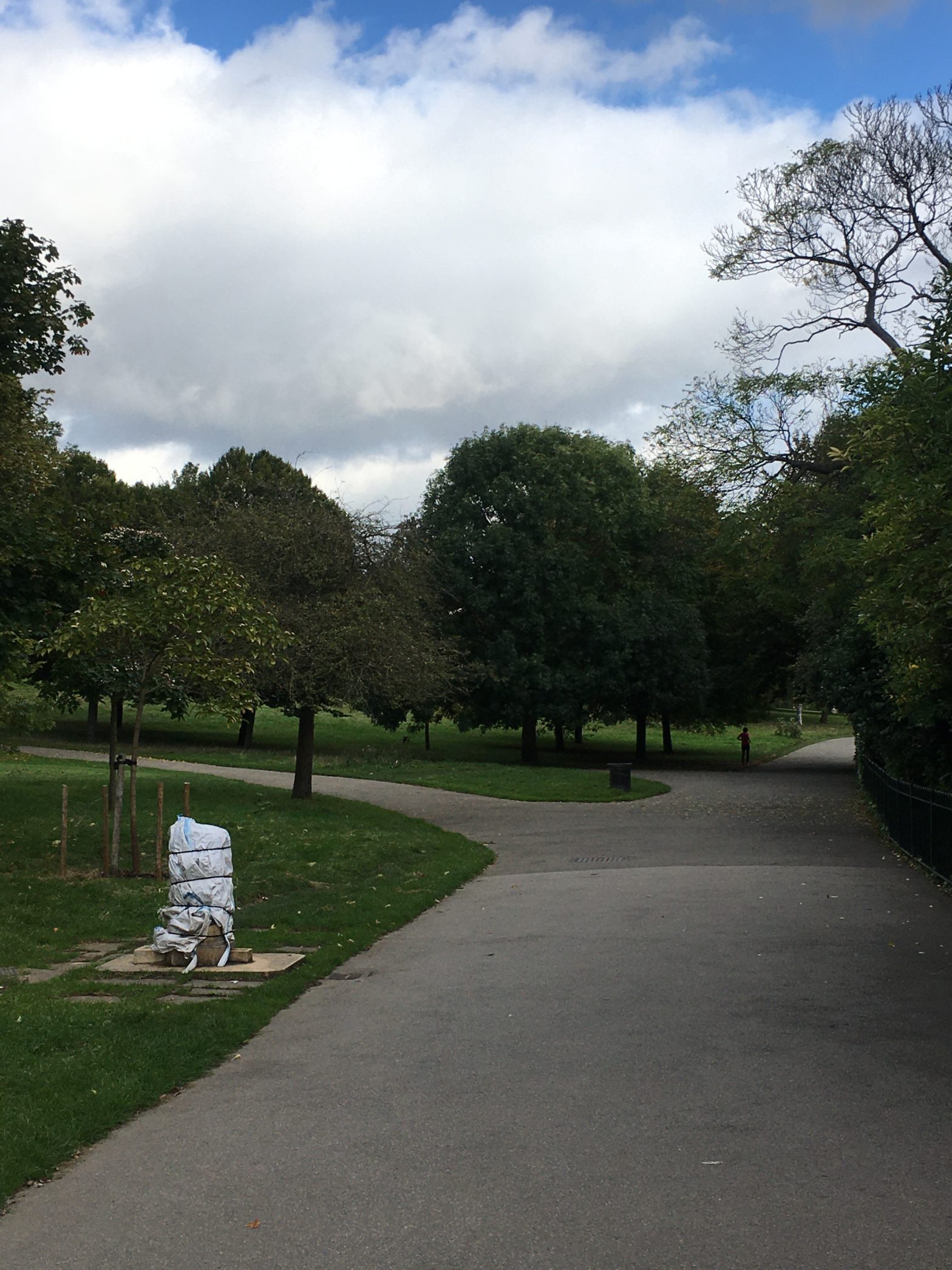 A water fountain in Brockwell park. Still condemned.